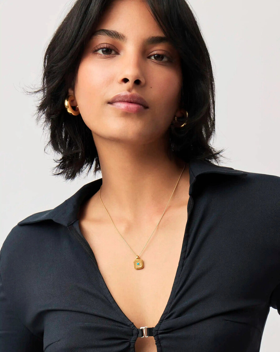 collier pendentif pierre de naissance de décembre