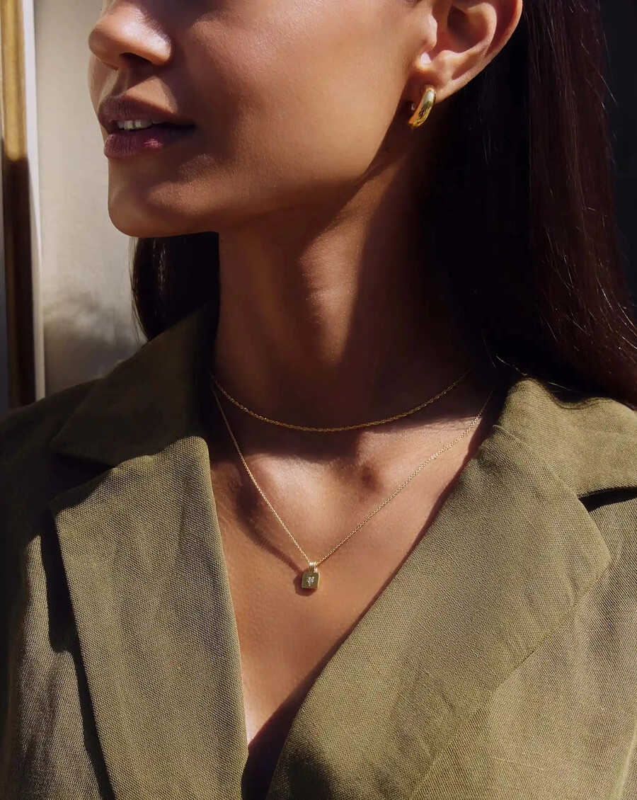 collier pendentif mini star ridge en or