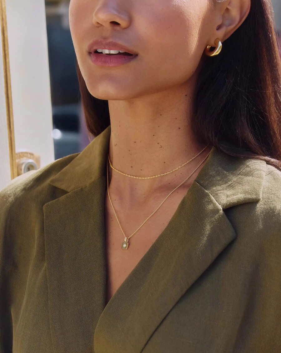 collier pendentif mini star ridge en or