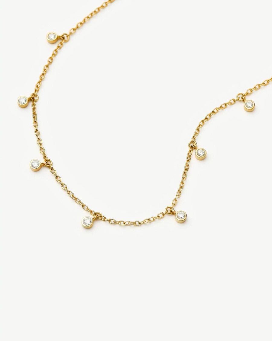 collier ras du cou en or interstellar drop
