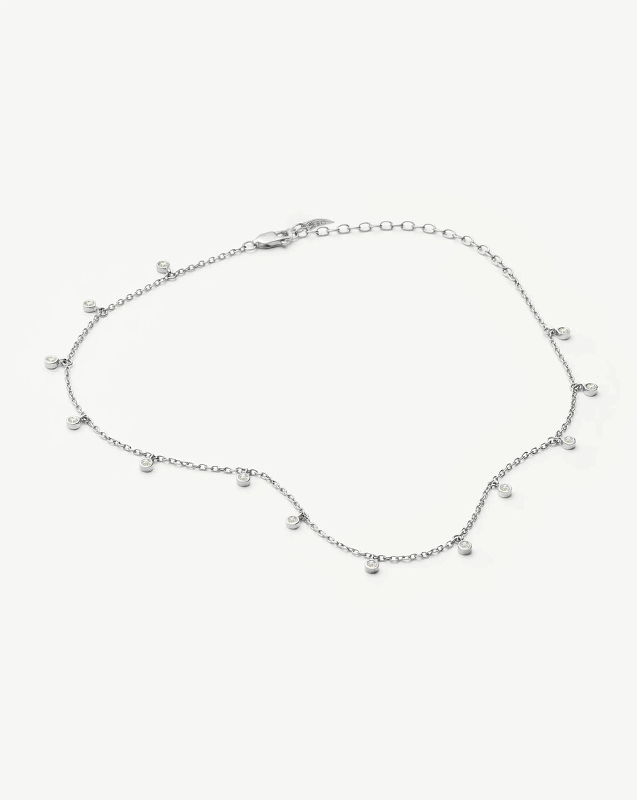 collier ras-de-cou argenté interstellar drop