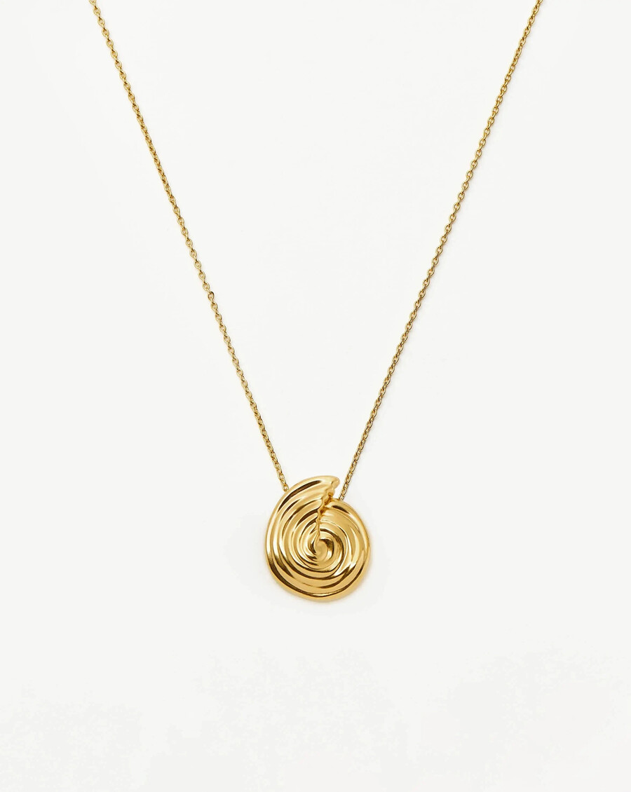 collier pendentif spirale large