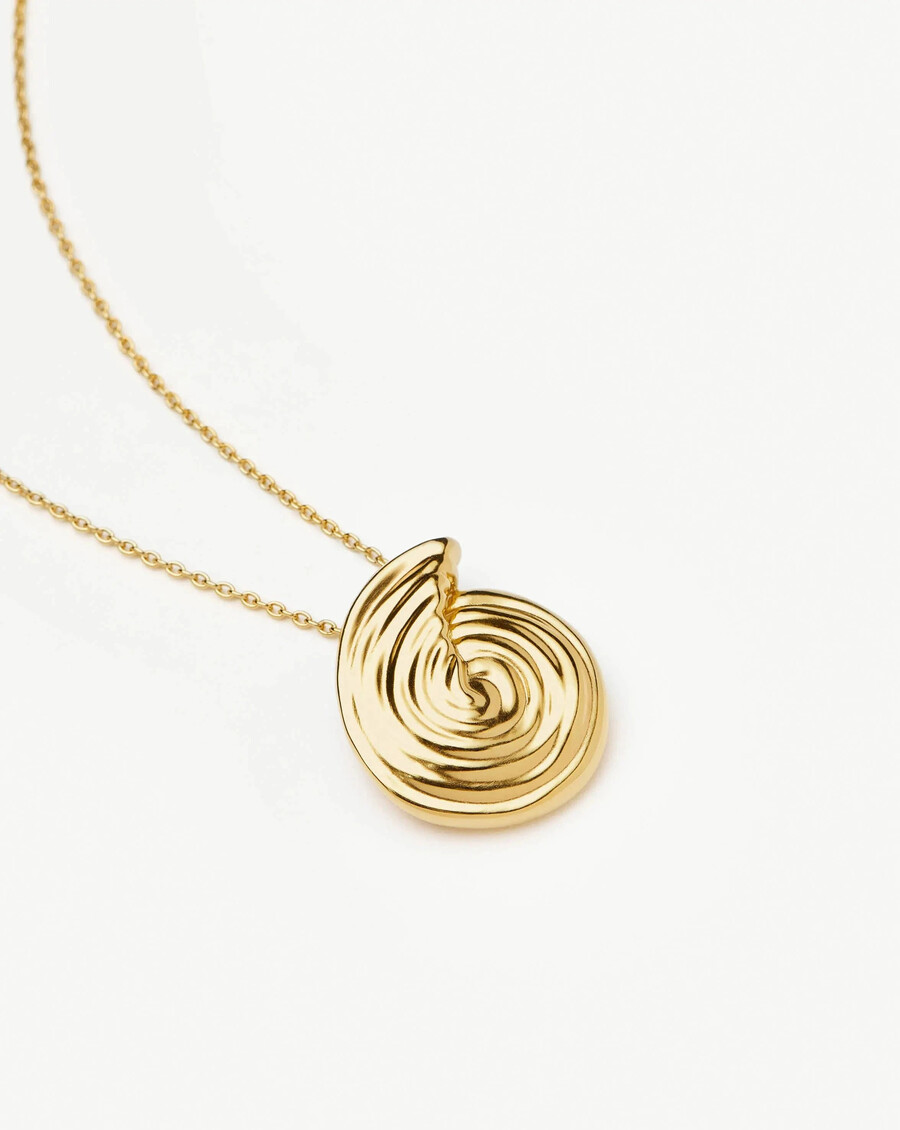 collier pendentif spirale large