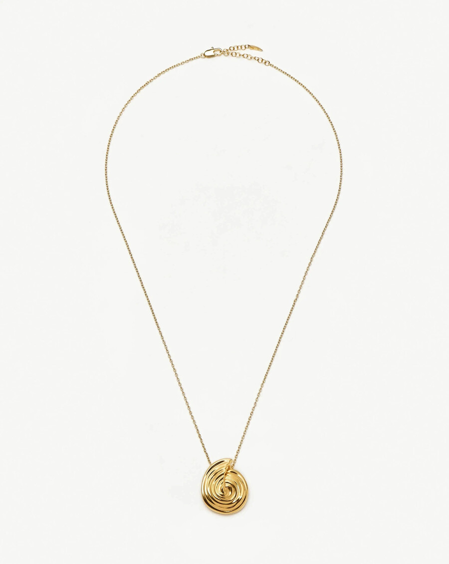 collier pendentif spirale large