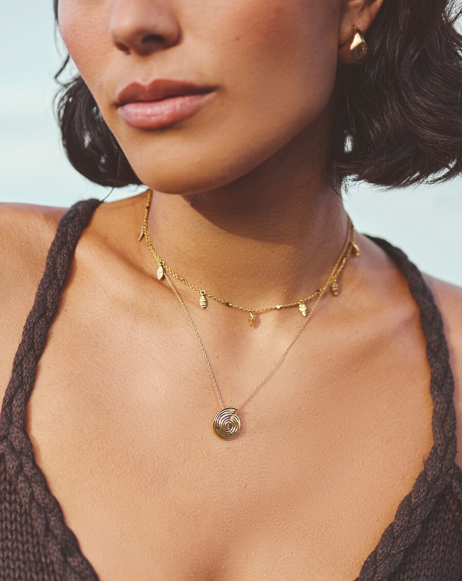 collier pendentif mini spirale
