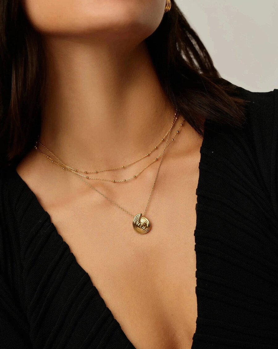 collier pendentif mini spirale