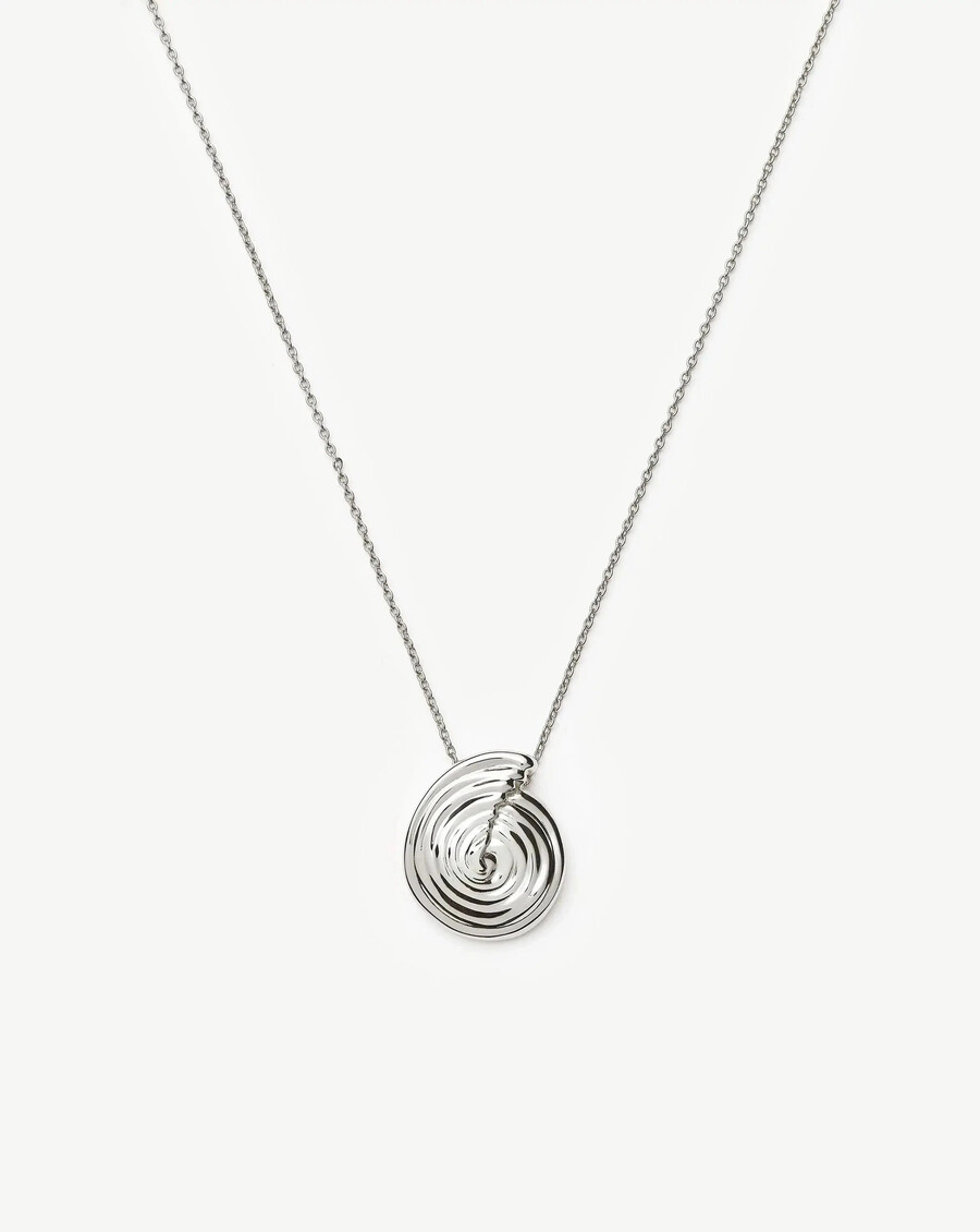 collier pendentif spirale large