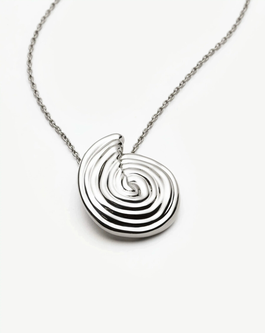 collier pendentif spirale large