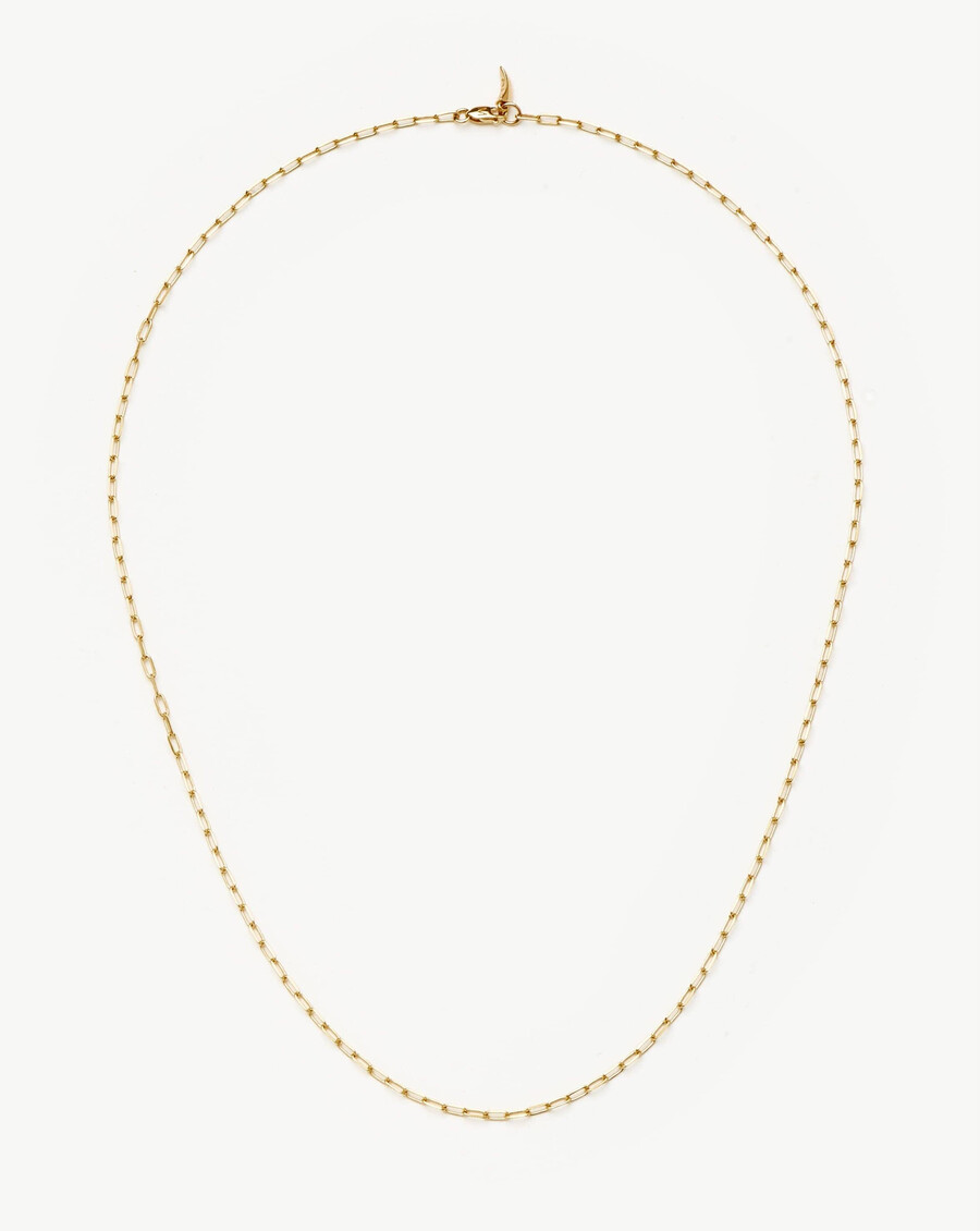 collier classique fin à chaîne trombone