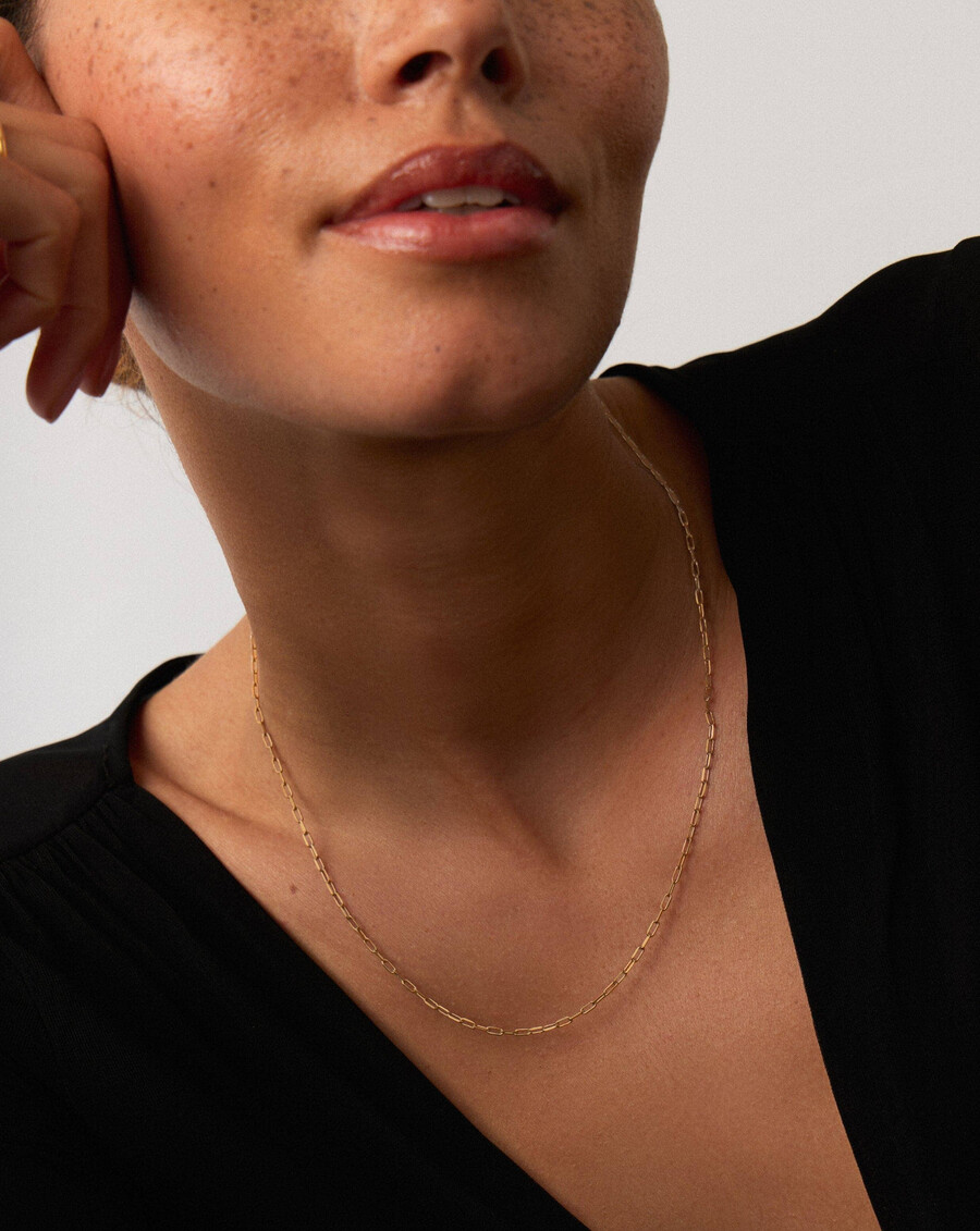 collier classique fin à chaîne trombone