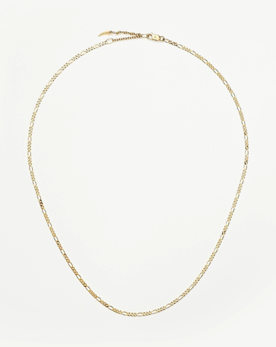 collier à chaîne figaro fine