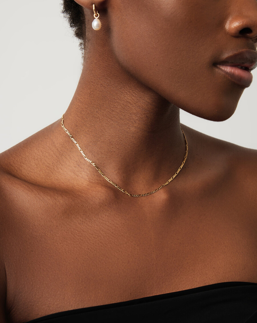 collier à chaîne figaro fine