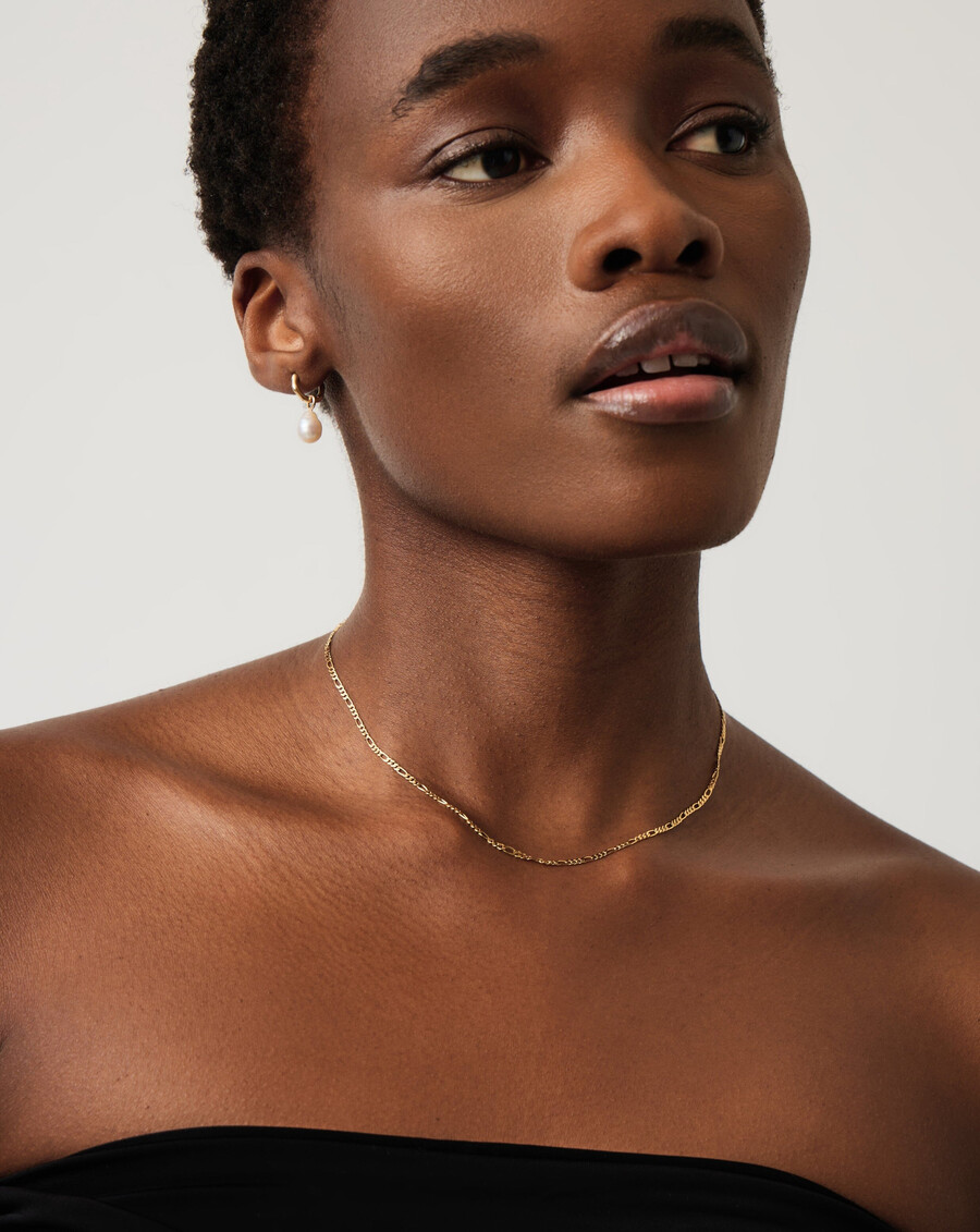 collier à chaîne figaro fine