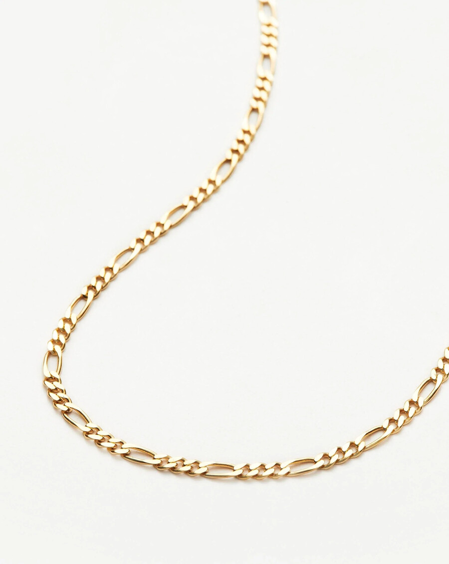collier à chaîne figaro fine