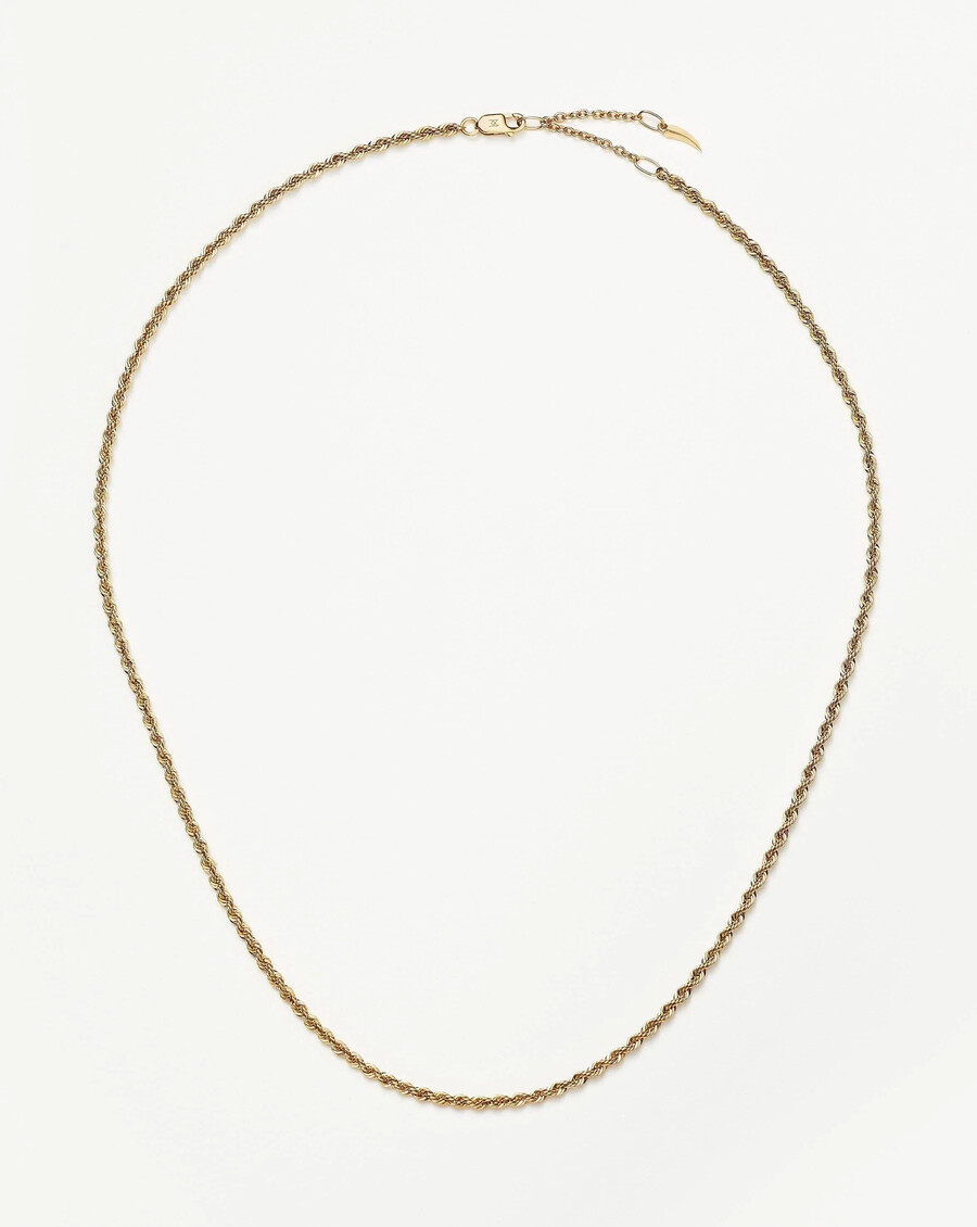 collier classique en chaîne corde fine