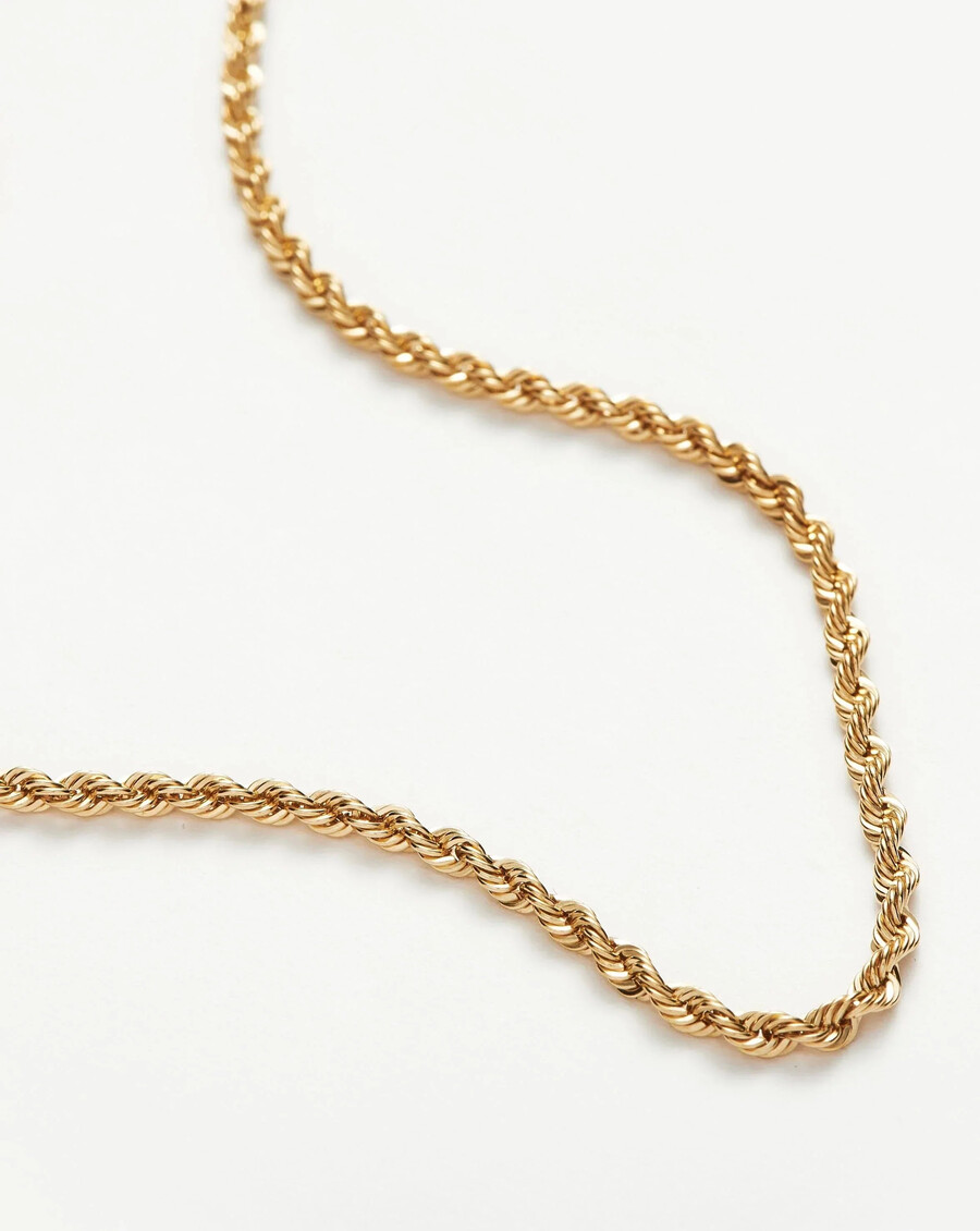 collier classique en chaîne corde fine
