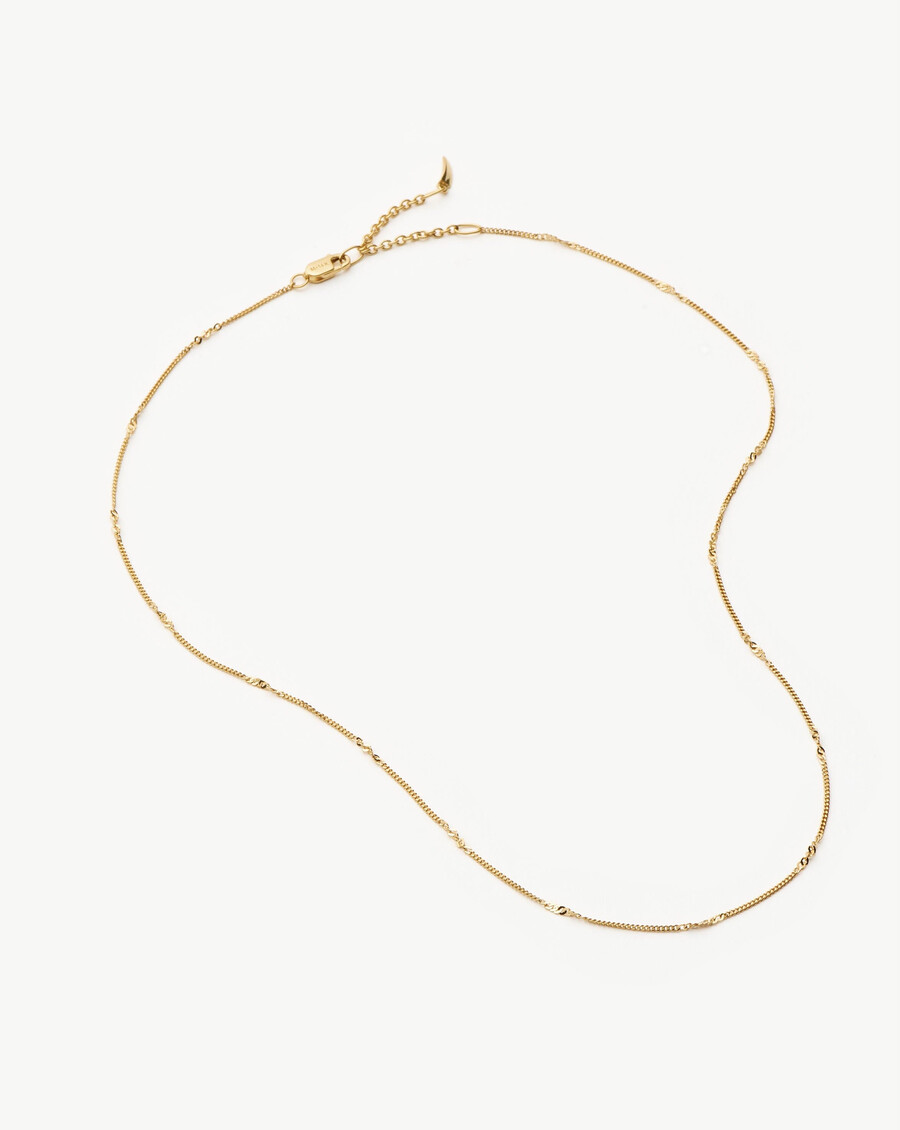 collier ras du cou à maillons gourmette fins torsadés