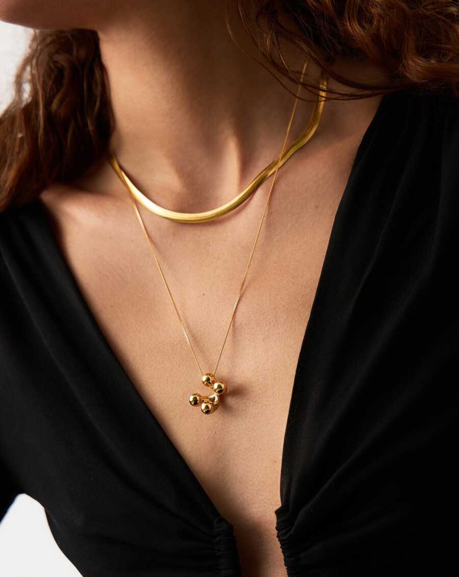 collier pendentif atom large