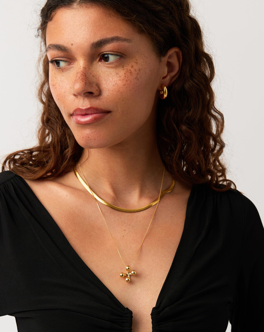 collier pendentif atom large