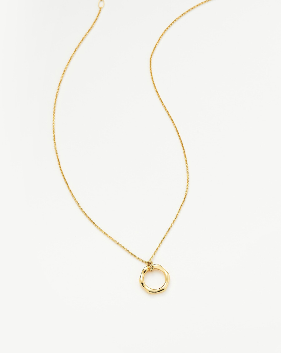 collier pendentif mini en or fondu