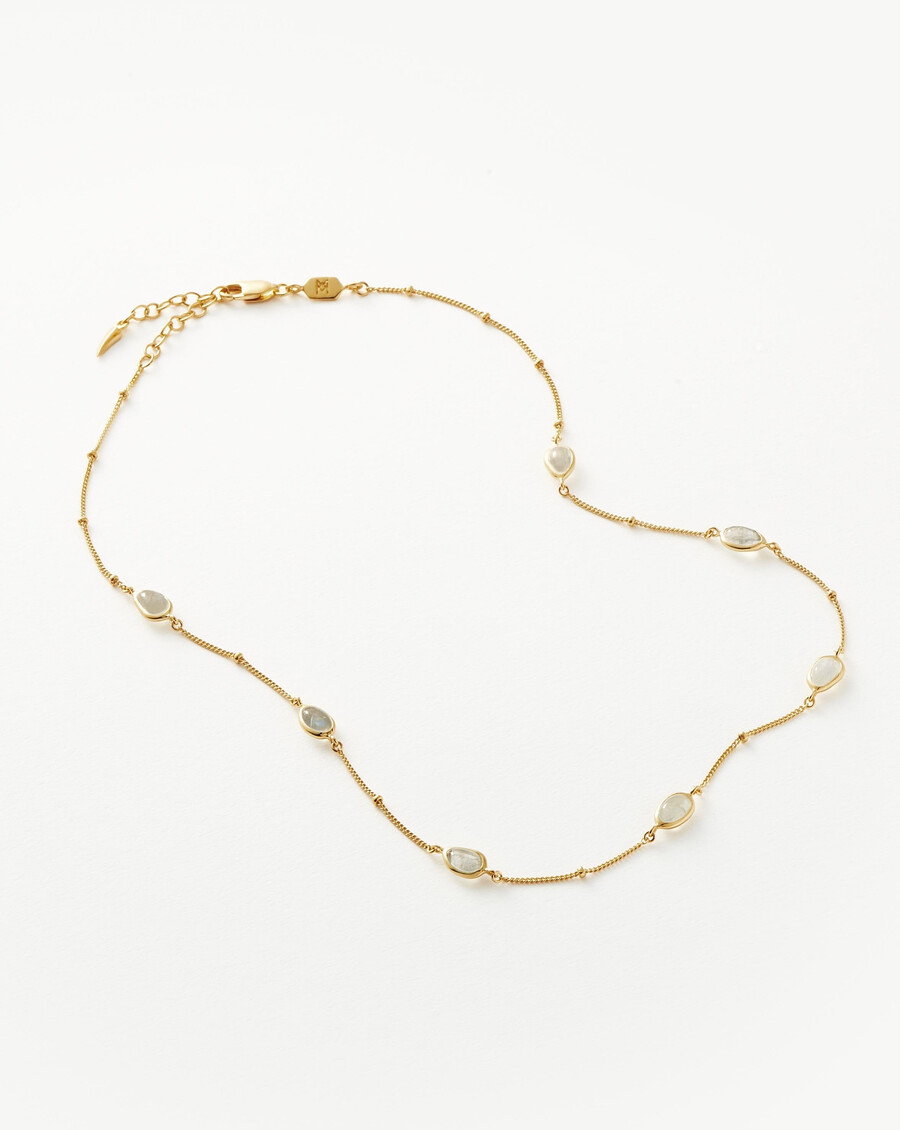 collier ras du cou avec pendentif en pierre précieuse magma - or