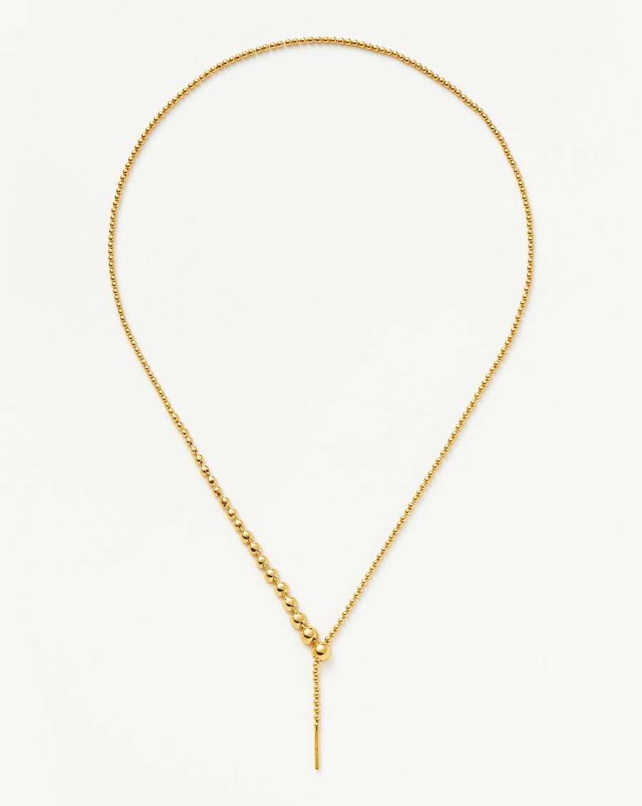 collier sautoir à perles et pierres or