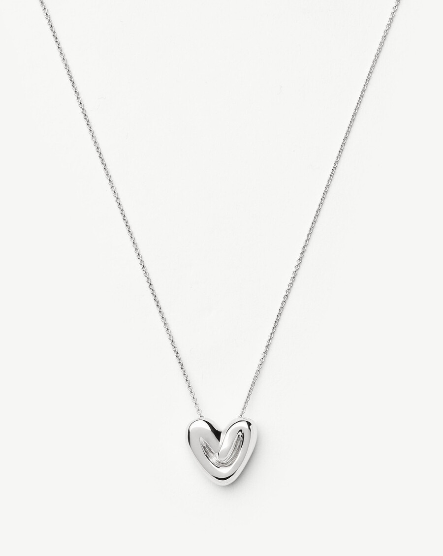 collier pendentif cœur gonflé