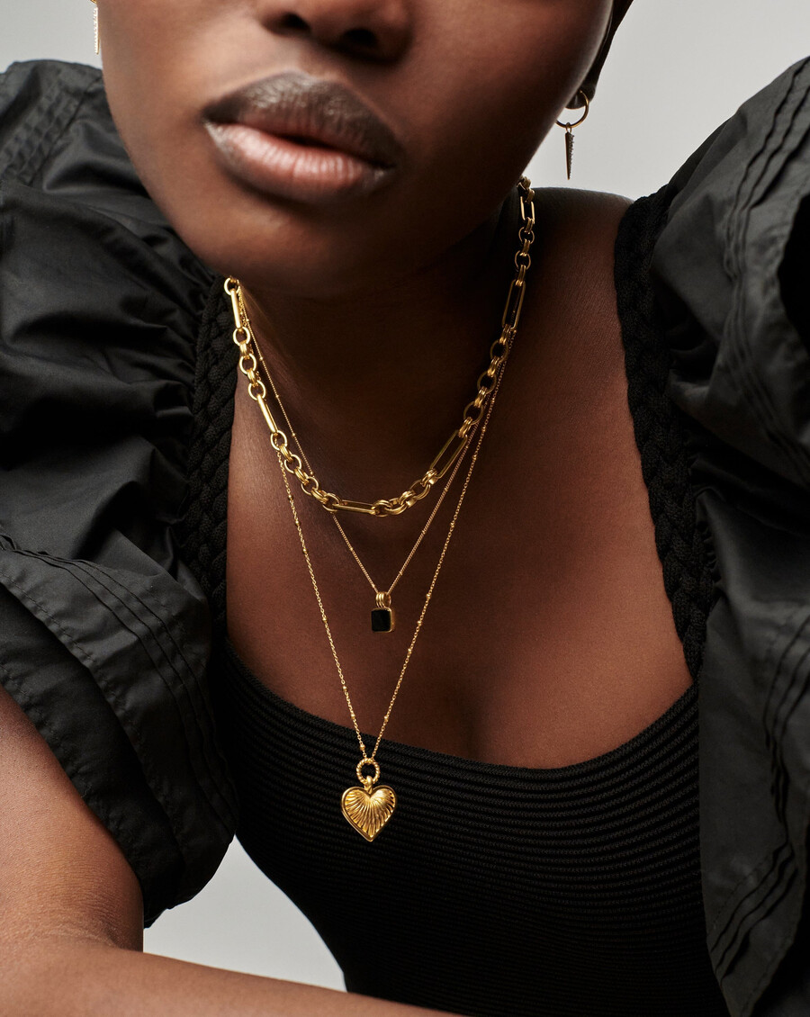 collier axiom chain - plaqué or 18 carats