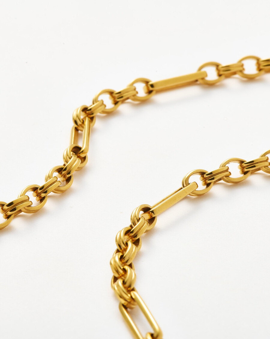 collier axiom chain - plaqué or 18 carats