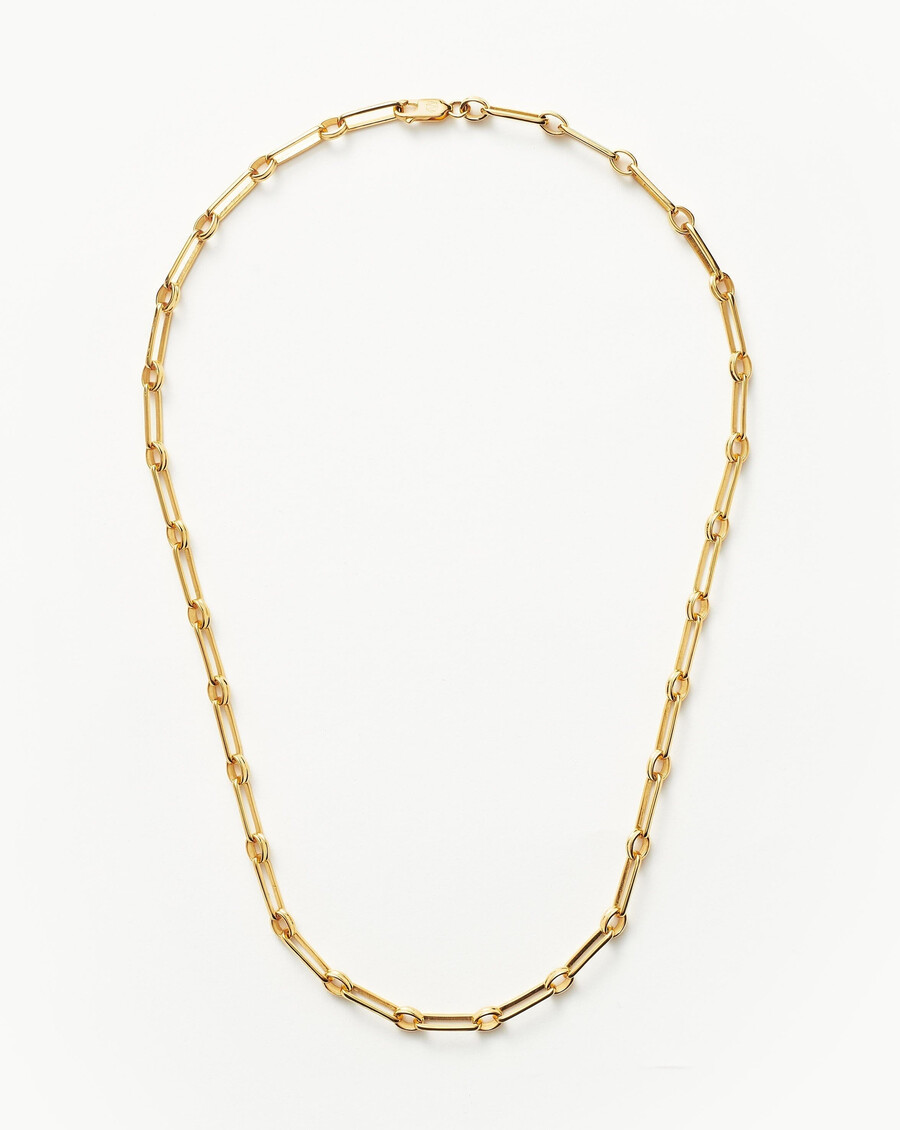 collier aegis chain - plaqué or 18 carats