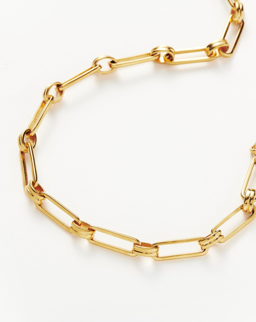 collier aegis chain - plaqué or 18 carats