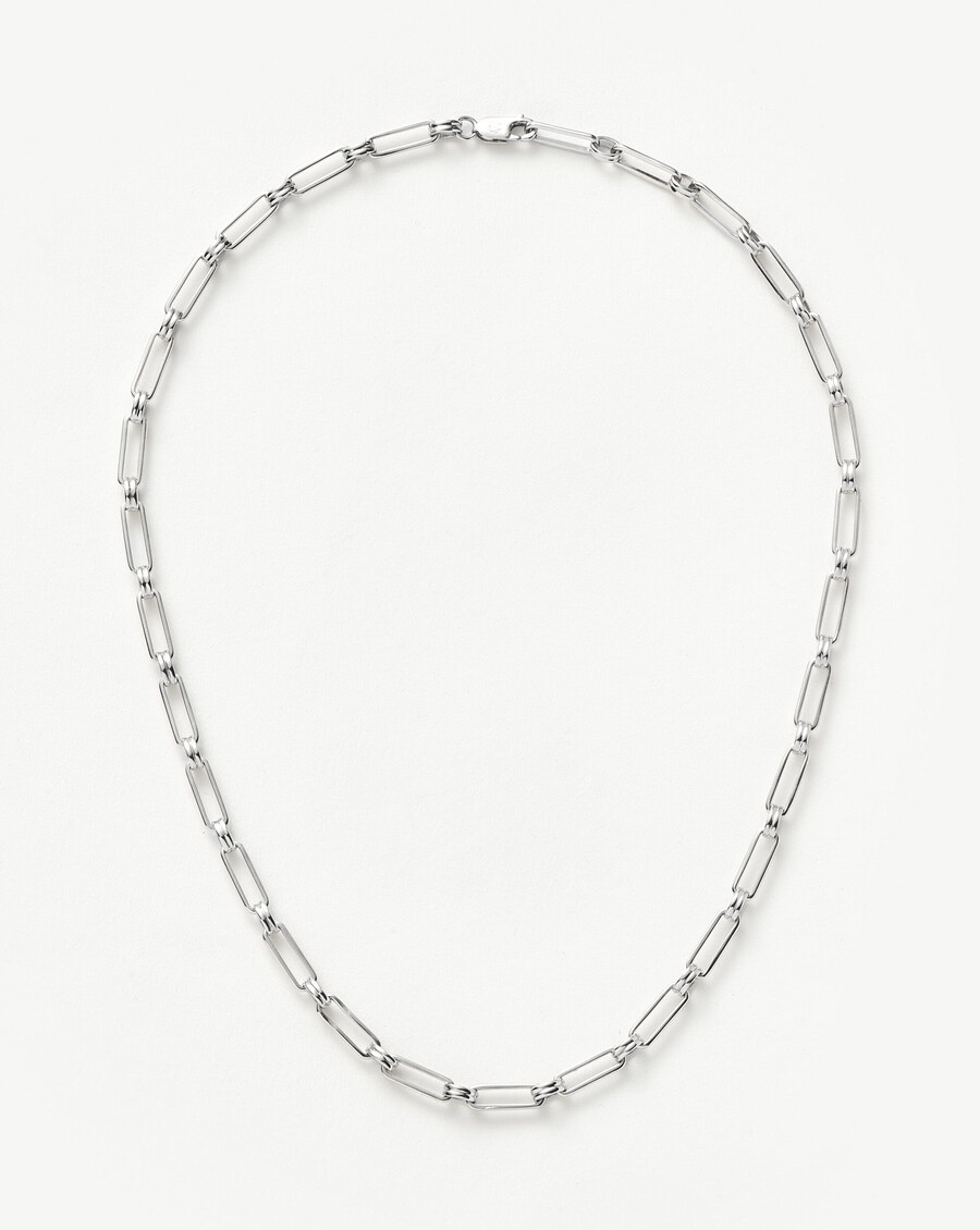 collier aegis chain - plaqué argent