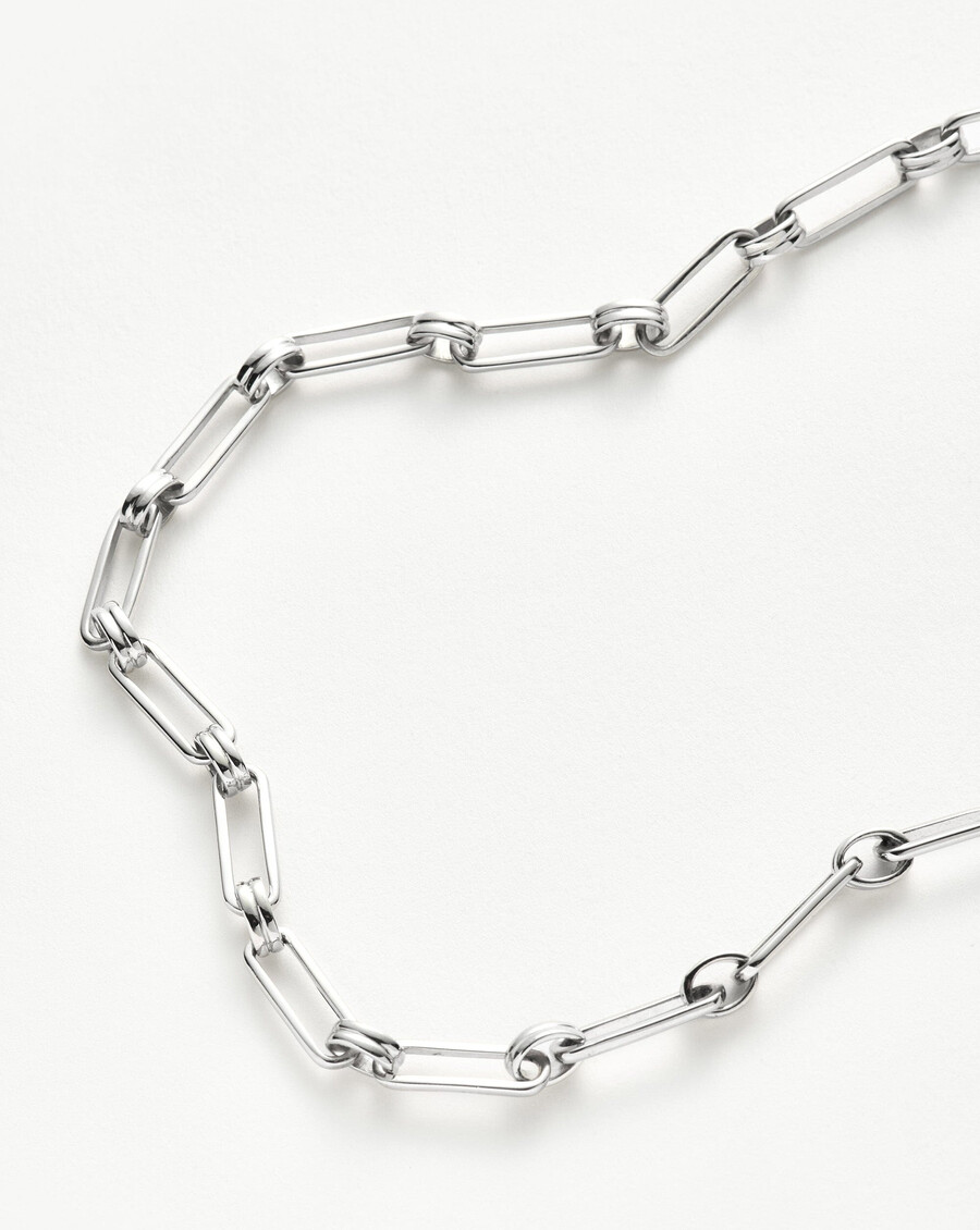 collier aegis chain - plaqué argent