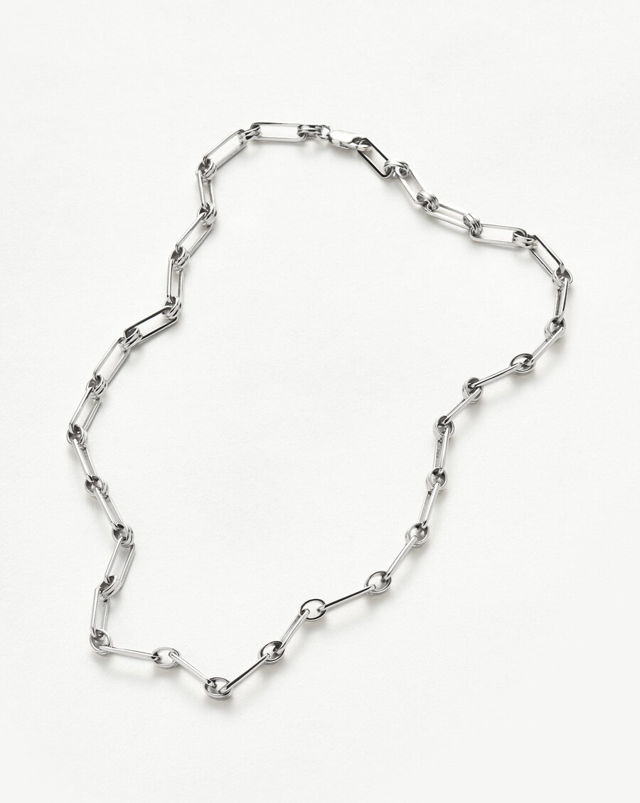 collier aegis chain - plaqué argent