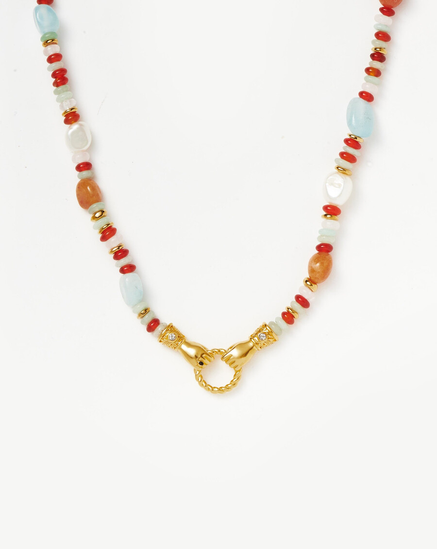 collier harris reed in good hands en or et perles et pierres précieuses
