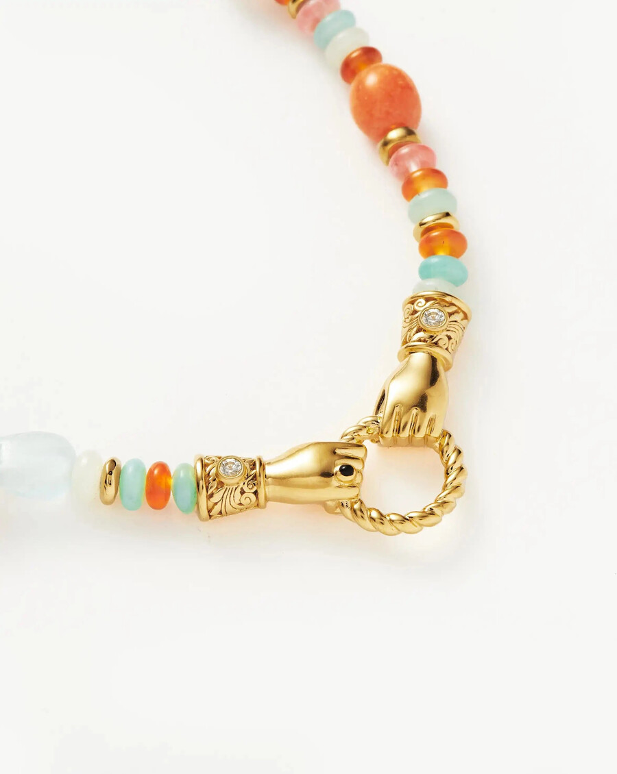collier harris reed in good hands en or et perles et pierres précieuses