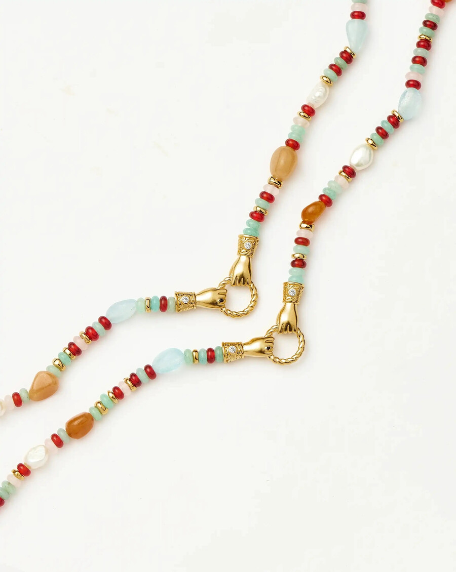 collier harris reed in good hands en or et perles et pierres précieuses