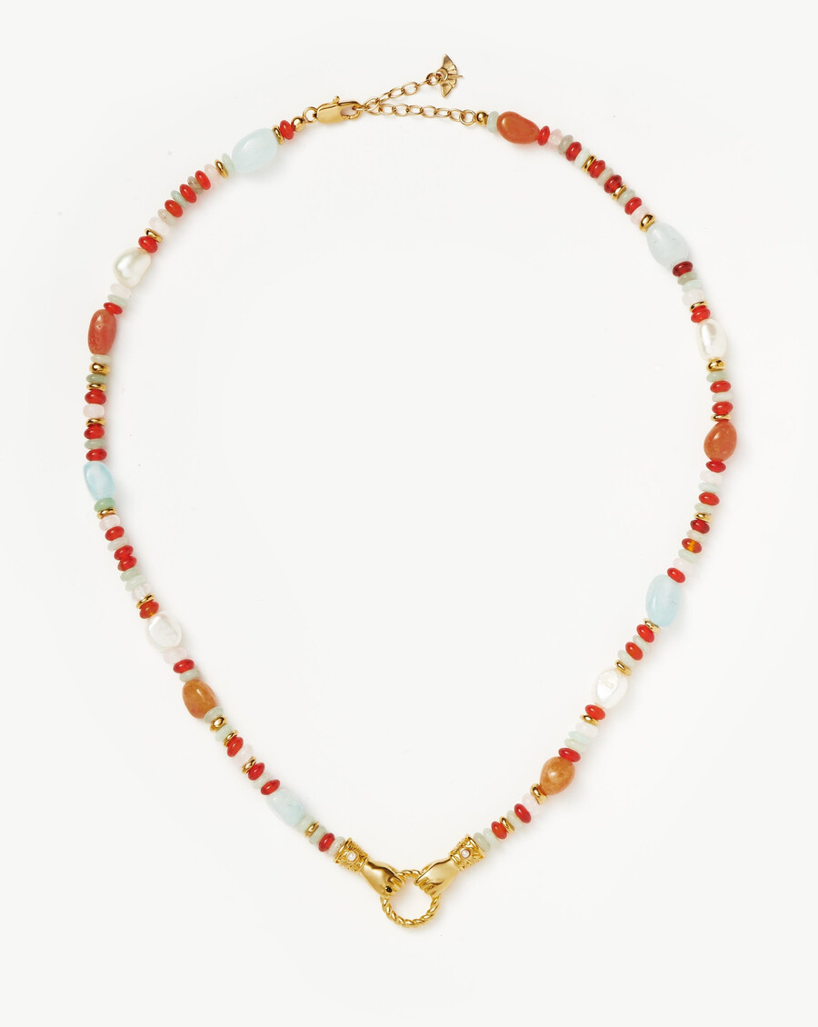 collier harris reed in good hands en or et perles et pierres précieuses