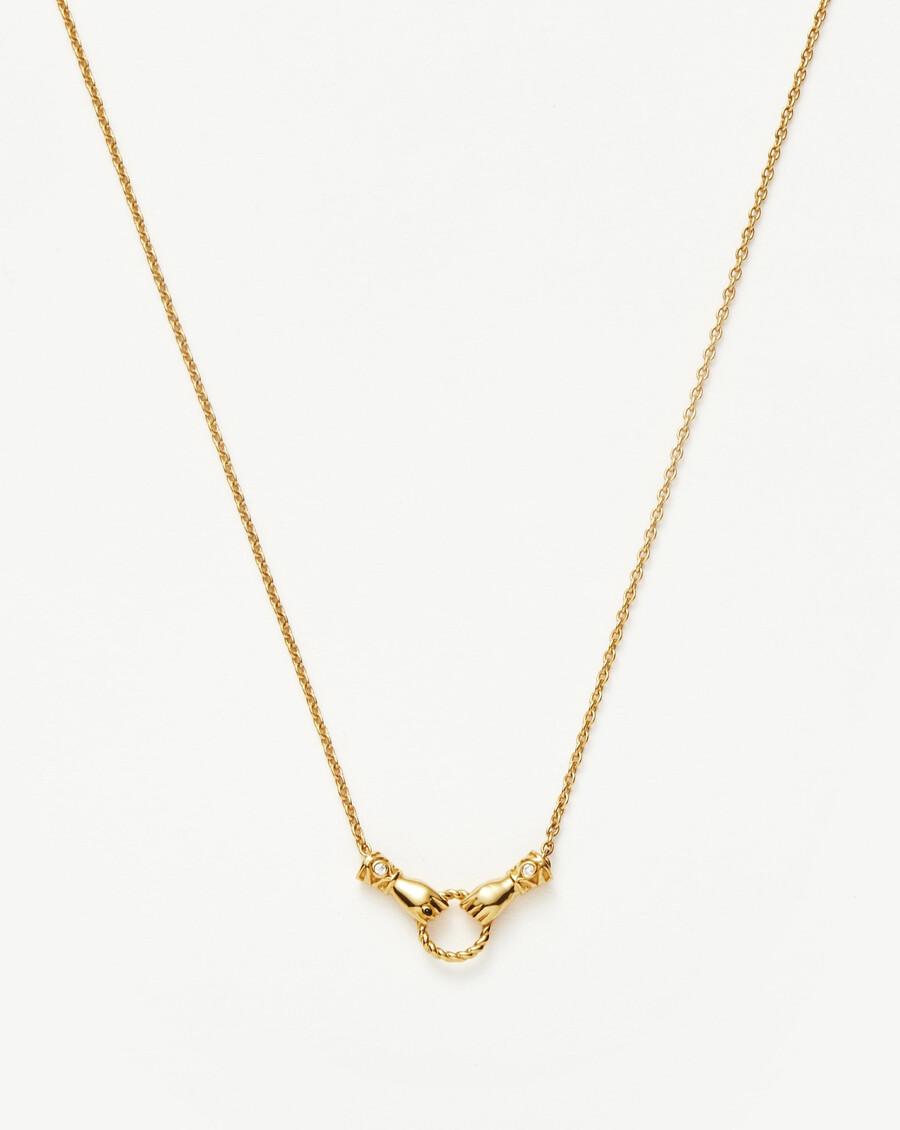 collier pendentif coulissant mini harris reed in good hands en or