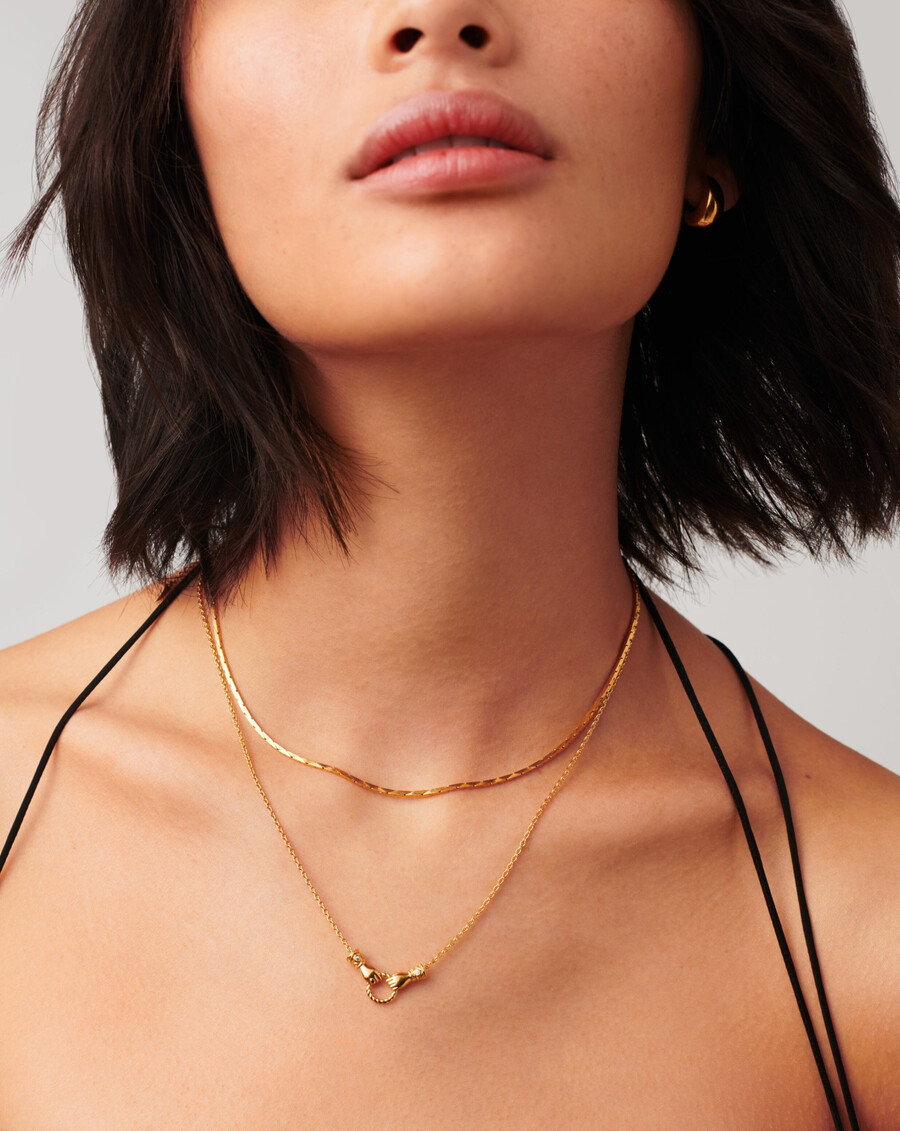 collier pendentif coulissant mini harris reed in good hands en or