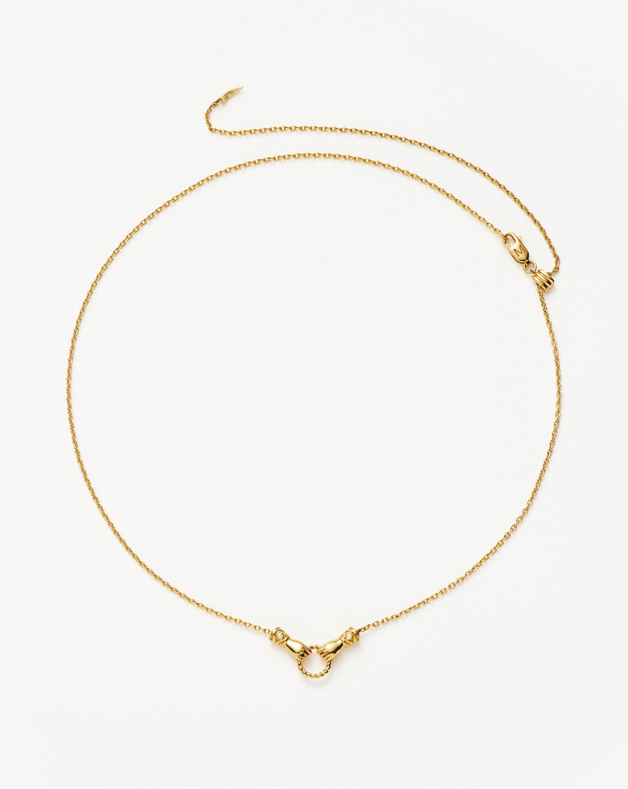 collier pendentif coulissant mini harris reed in good hands en or