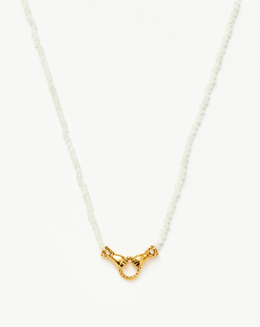 collier harris reed in good hands mini perles et pierres précieuses