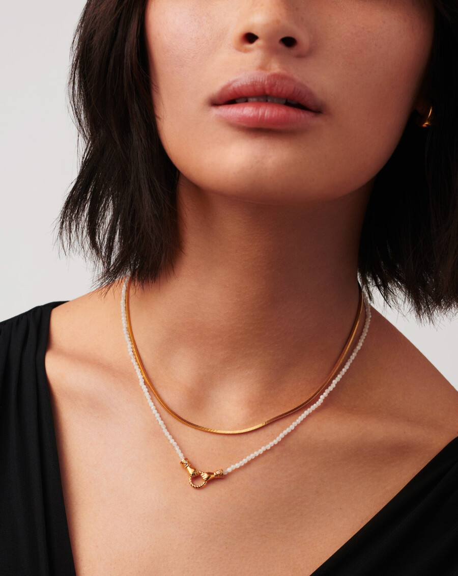collier harris reed in good hands mini perles et pierres précieuses