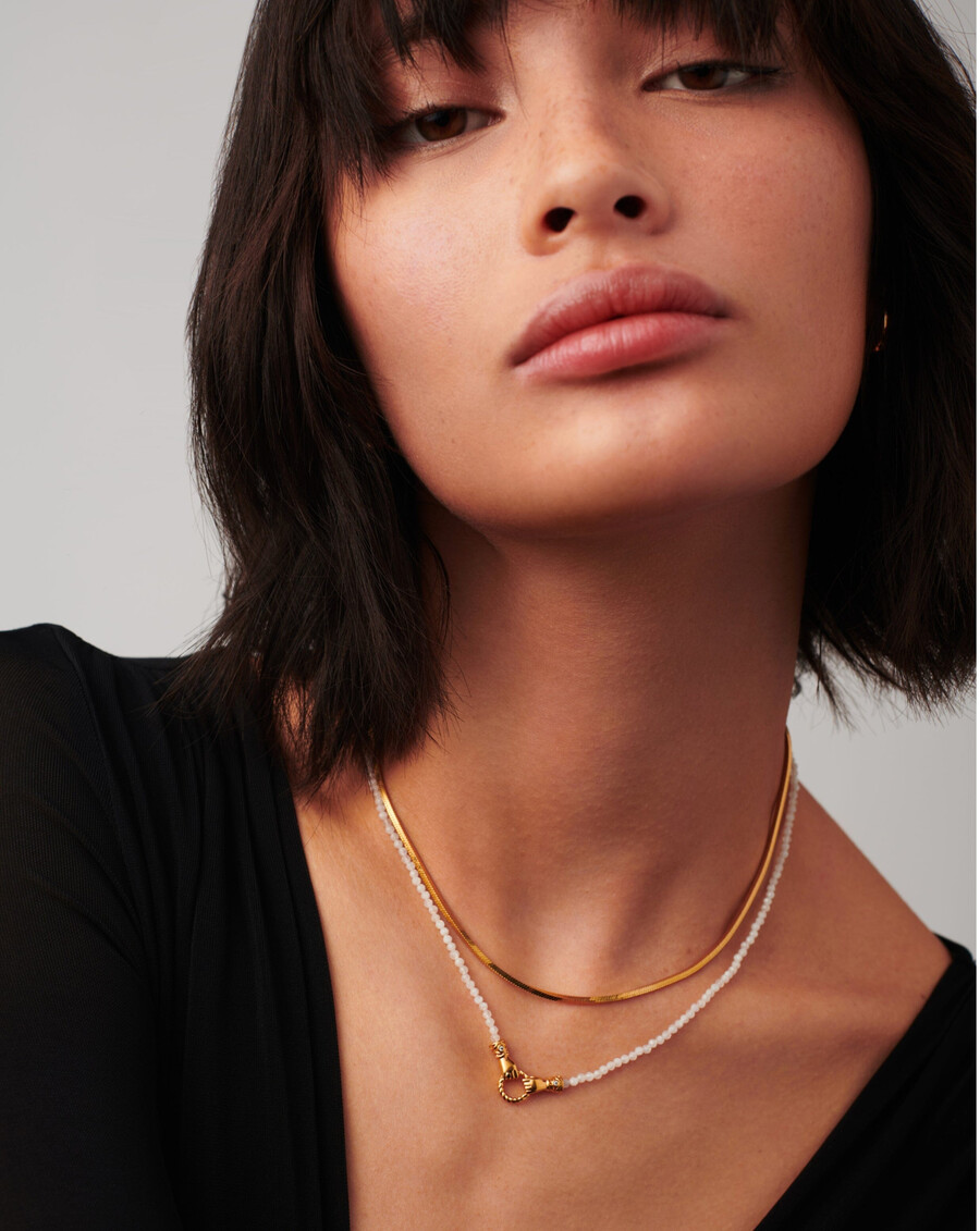 collier harris reed in good hands mini perles et pierres précieuses
