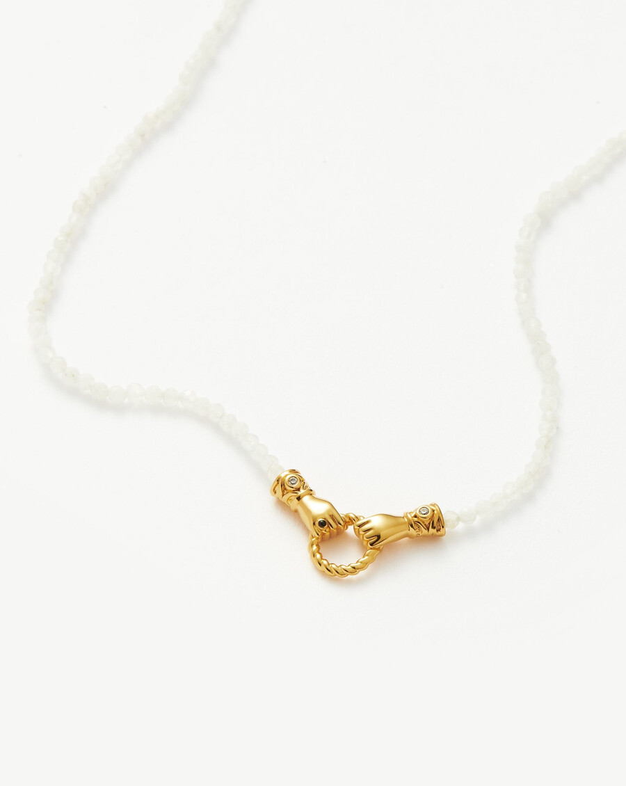collier harris reed in good hands mini perles et pierres précieuses