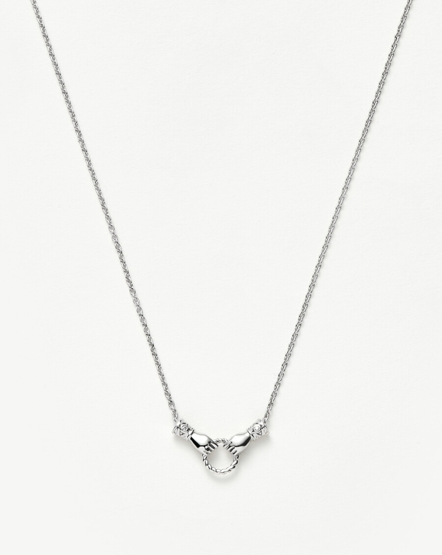 collier à pendentif coulissant harris reed in good hands mini en argent