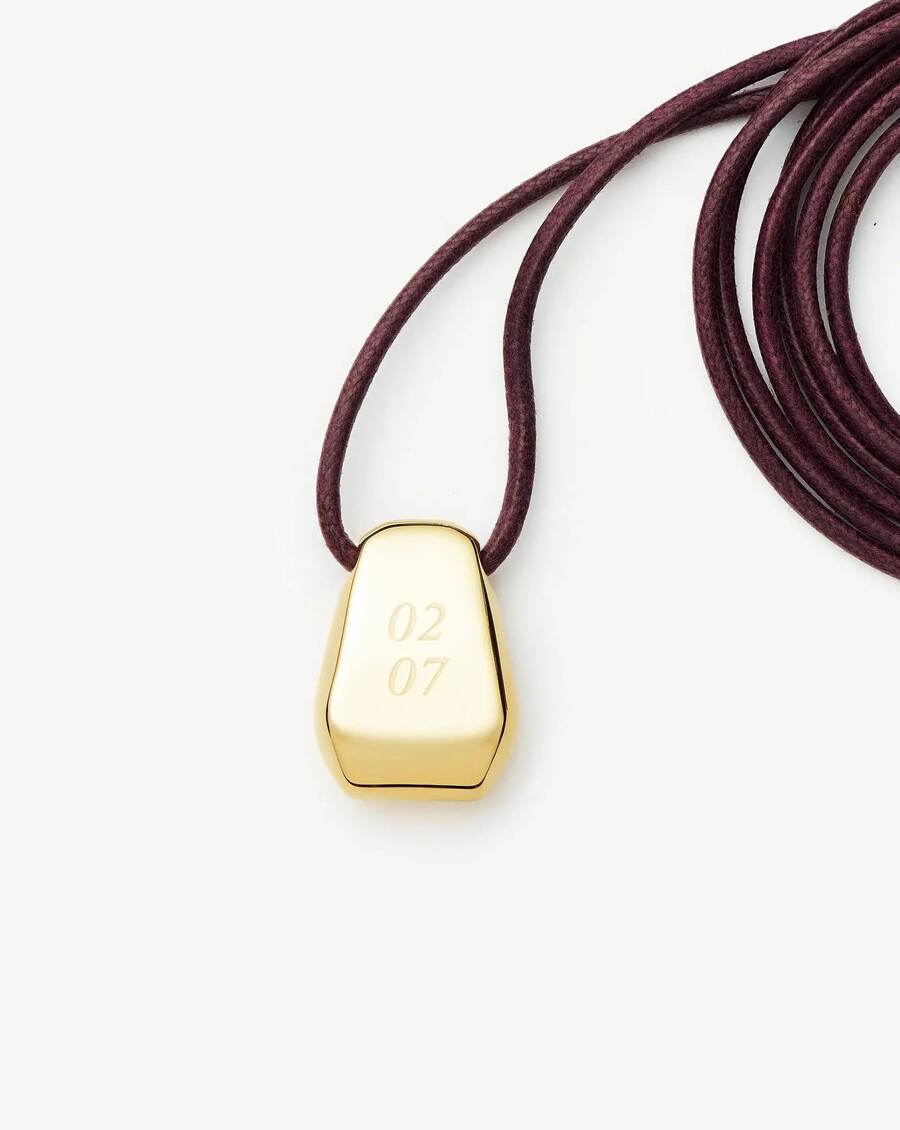 collier lucy williams en cordon arco personnalisable - or