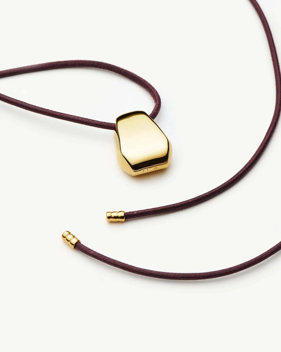 collier lucy williams en cordon arco personnalisable - or