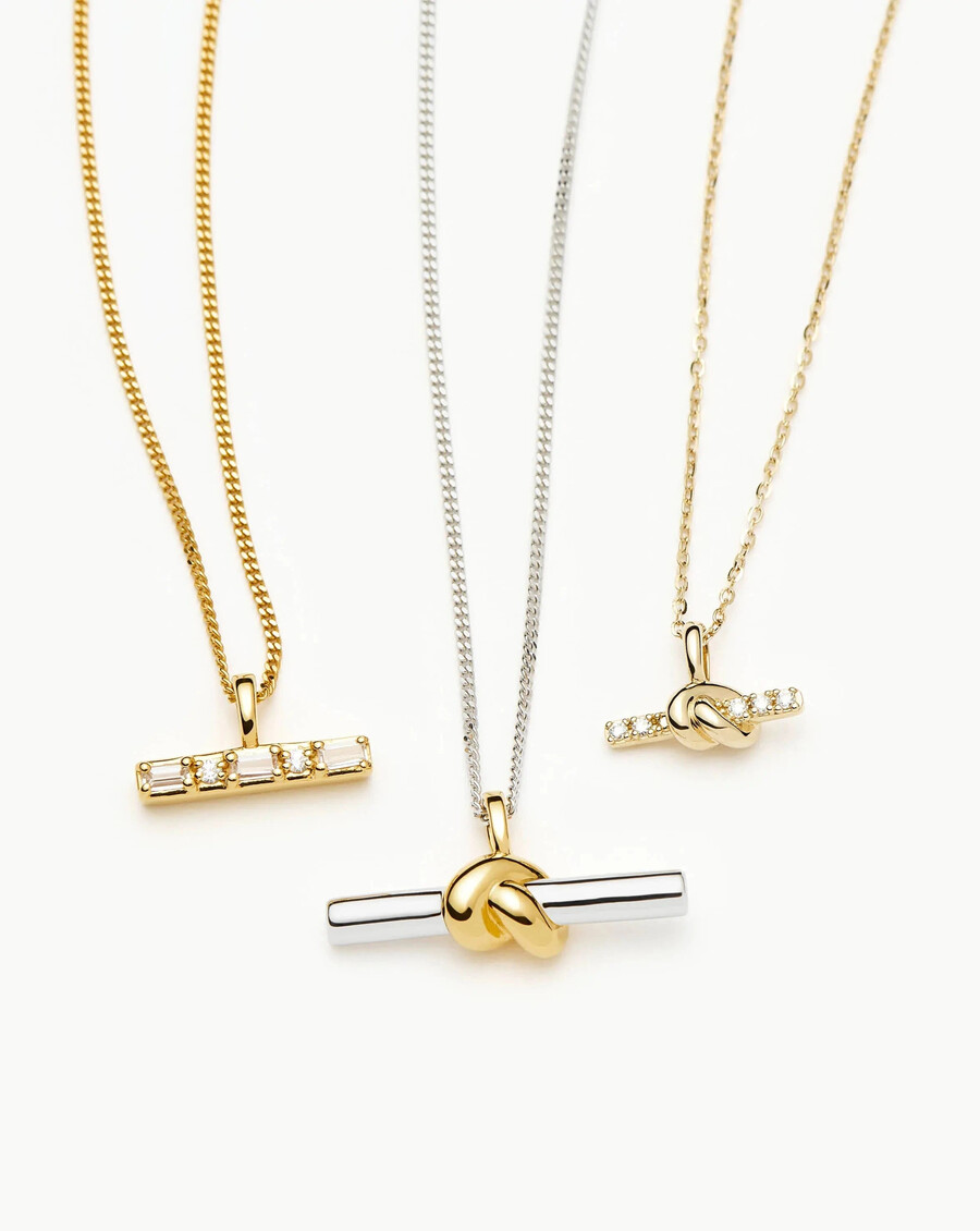 collier pendentif en pierre lucy williams avec barre en t