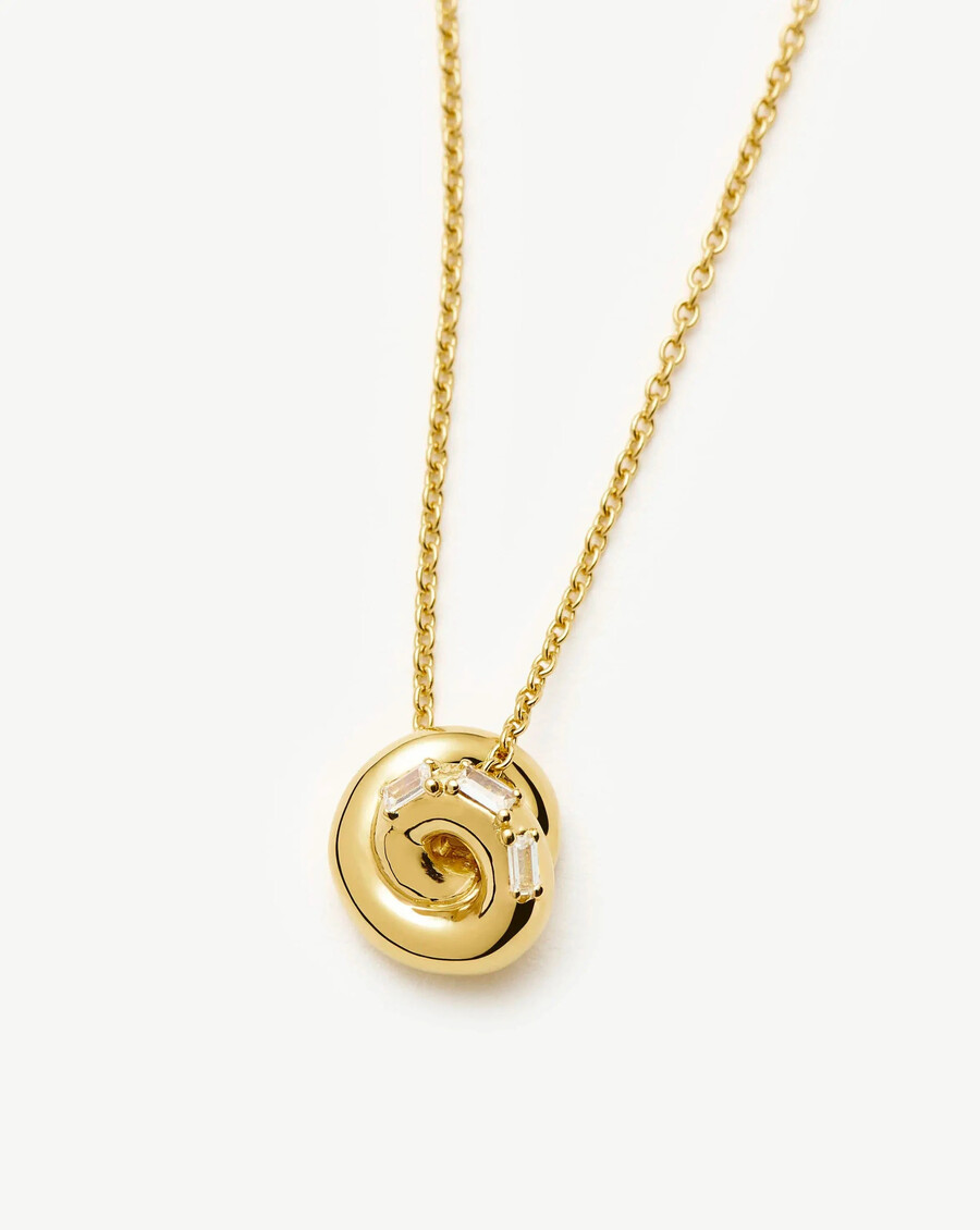 collier pendentif lucy williams pavé knot - or